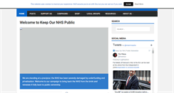 Desktop Screenshot of keepournhspublic.com